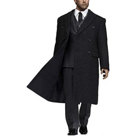 MDybf Accessoires à léchelle 1/6 pour poupée, ensemble de chemise, cravate, gilet, costume, manteau, pantalon, chaussures po