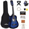 ADM 1/4 Guitare pour Enfants Guitare de Concert Junior pour Débutants Avec Accordeur à Clip, Sac, Sangle, Cordes Supplémentai