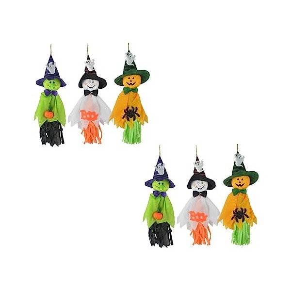 ibasenice 30 Pièces Pendentif Halloween Jouets De Poupée dhalloween pour Enfants Ornement De Fête Accessoire Pendentif Épouv