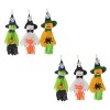 ibasenice 30 Pièces Pendentif Halloween Jouets De Poupée dhalloween pour Enfants Ornement De Fête Accessoire Pendentif Épouv