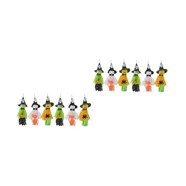 ibasenice 30 Pièces Pendentif Halloween Jouets De Poupée dhalloween pour Enfants Ornement De Fête Accessoire Pendentif Épouv