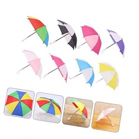 Toyvian 32 Pièces Parapluie De Poupée Jouet dapprentissage Précoce pour Enfant Ombrelle Miniature Parapluie Enfant Petit Par
