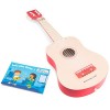 New Classic Toys Instrument débutants Guitare de Luxe avec Le Livre de Musique-Naturelle/Rouge 10300