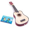 New Classic Toys Instrument débutants Guitare de Luxe avec Le Livre de Musique-Naturelle/Rouge 10300