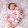 Reborn Baby Dolls,48Cm Reborn Doll Simulation Jouets pour Enfants Silicone Vinyle Corps Sûr Et Insipide Vêtements De Poupée R