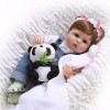 Reborn Baby Dolls, 40CM Soft Silicone Baby Doll Les Enfants Jouent avec des Jouets tels Que Les Tout-Petits Baby Princess Dol