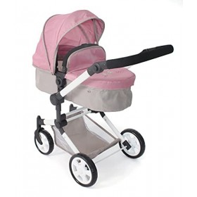 Bayer Chic 2000 Poussette de poupée Linus, Poussette combinée 3 en 1 pour Enfants de 4 à 8 Ans, Ensemble de Landau de poupée,