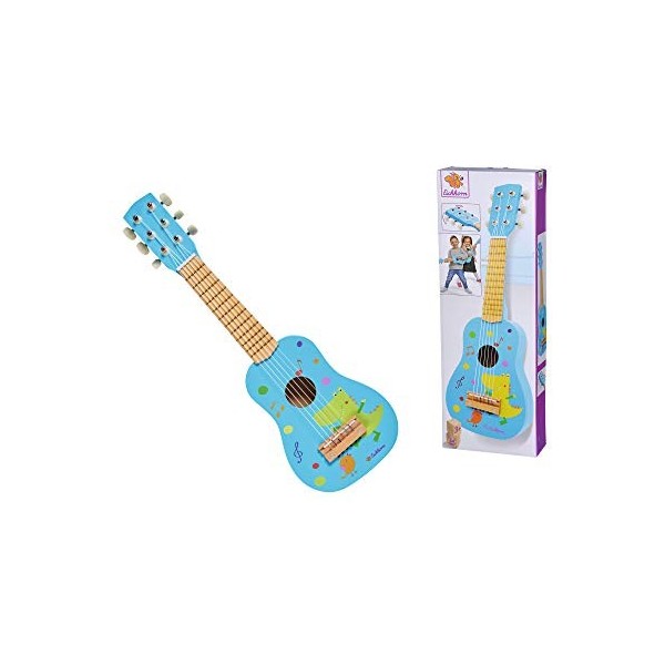 Eichhorn Musique Guitare en Bois à Six Cordes avec Motif Animal Mignon 54 cm de Long à partir de 3 Ans, 100003480, Bleu Clair