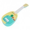 HEALLILY Enfants en Plastique Guitare 4 Cordes Guitare Jouet Dinosaure Modèle Éducatif Instrument de Musique pour Les Enfants