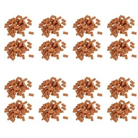 ibasenice 1200 Pièces Mini-Briques Mini Accessoires De Maison De Poupée Modèle De Mini Briques Mini Briques Rouges Briques Mi