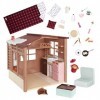 Our Generation BD37961Z OG Cozy Cabin - Cabane Confortable - Maison dHiver pour Poupée avec Accessoires - 26 Pièces - 46 cm