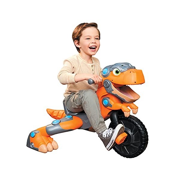 Little Tikes Chompin Dino Trike - Jouet interactif à Roulettes avec Sons et Plus - Résistant et Durable - Encourage les Jeux