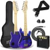 3rd Avenue Pack Guitare Électrique enfant Taille Junior 1/4 pour Débutants, Ampli Portable 5 W, Jack, Housse, Médiators et Sa