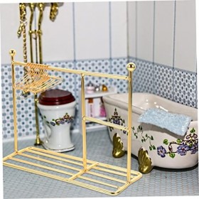 ibasenice 105 Pcs De Stockage Présentoir Miniatures Cintre en Métal Garniture en Métal Porte-Vêtements en Métal Mini Jouet Ci