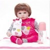 Reborn Baby Dolls, Simulation Baby Rebirth Silicone Doll 45cm Les Jouets pour Enfants Peuvent Prendre Un Bain, 45cm, Nourrir 