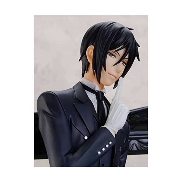 YUZZI 25 cm Black Butler Sebastian Haut degré de réduction Anime Figure modèle Jouets poupée décorative pour Bureau Chambre S