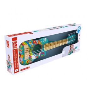Hape - Guitare Flower Power - Guitare à 6 Cordes Nylon - Instrument de Musique en Bois - Jouet Enfant dès 3 ans - Jeu dÉveil