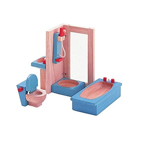 PlanToys - 7308 - Jouet en bois - Salle de bains classique, en bois