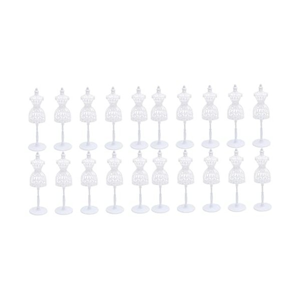 Totority 40 Pcs Mannequin Corps Robe Forme Mannequin Mannequins Corps Couture Creux Mannequin Cintres Jouets pour Filles Bijo