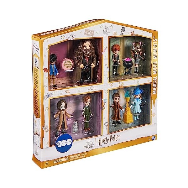 Wizarding World, Harry Potter Coffret cadeau 100e anniversaire WB avec 8 figurines et 5 accessoires pour poupées