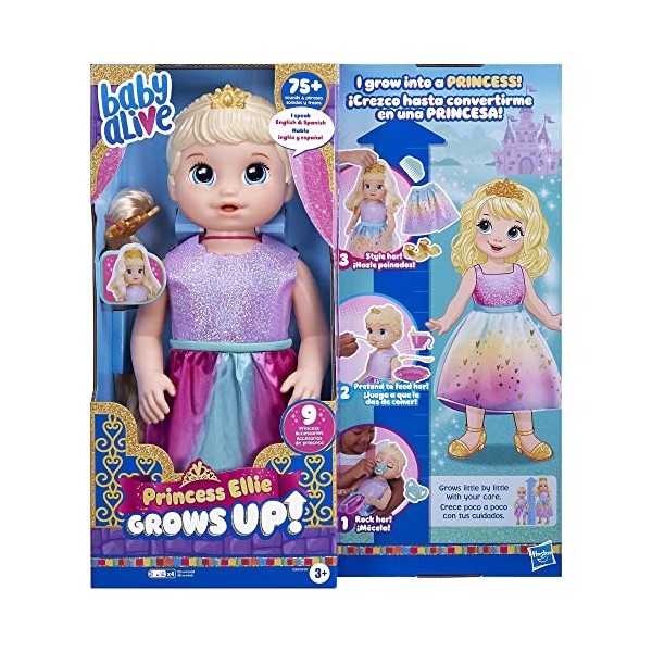 Baby Alive BA Princess Ellie Grows UP BLDH