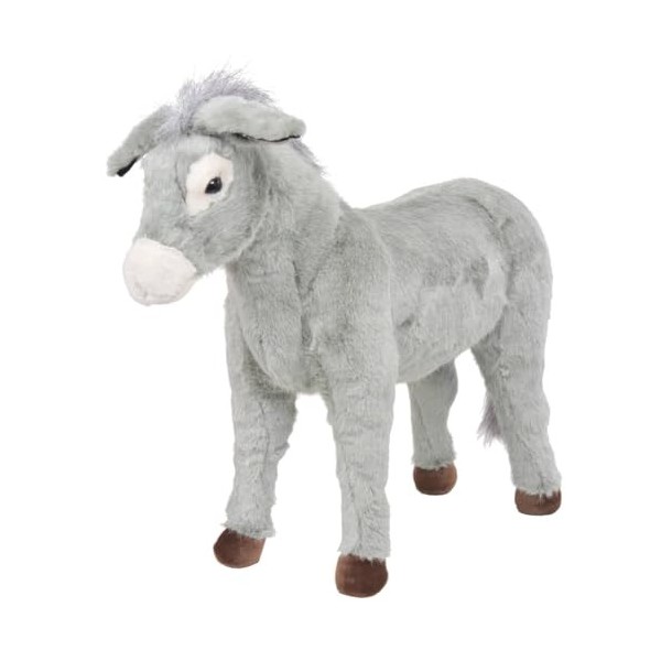 Homgoday Âne en Peluche debout Gris XXL Accessoires pour Poupées en Peluche Poupées