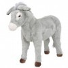 Homgoday Âne en Peluche debout Gris XXL Accessoires pour Poupées en Peluche Poupées