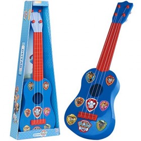 Guitare Paw Patrol | Guitare acoustique Pat Patrouille avec 4 cordes | Jouets de patrouille de patte de guitare pour enfants 
