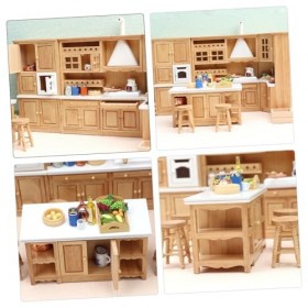 ERINGOGO 1 Ensemble De Meubles Armoires De Cuisine Miniatures Accessoires De Cuisine Miniatures Miniatures Micro Décoration P