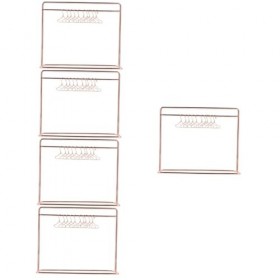 ibasenice 5 Ensembles Mini Cintre Maison De Poupée Vêtements Rack en Métal Poupée Vêtement Rack Miniature Vêtements Cintre Ma