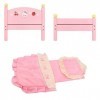 Amagogo Bébé poupée lit âge 3+ Filles Cadeaux pour 1:6 poupée Semblant Jouer Ornement Accessoires Bricolage scène