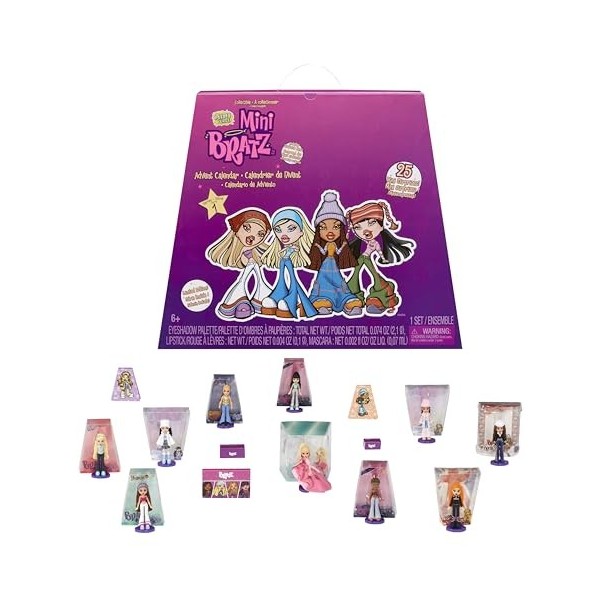 MGA Miniverse Bratz Flashback Minis Calendrier de lAvent - ASSORTIMENT ALÉATOIRE - Comprend des Figurines Exclusives MGA Min