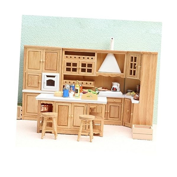 Vaguelly 1 Ensemble De Meubles Mini Maison Accessoires Mini Maison Cuisine Fourniture Miniatures Accessoires De Cuisine Minia