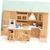 Vaguelly 1 Ensemble De Meubles Mini Maison Accessoires Mini Maison Cuisine Fourniture Miniatures Accessoires De Cuisine Minia