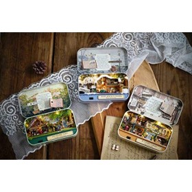 Flever Maison de Poupée Miniature DIY Maison Maison Maison de Poupée Maison Créative avec Mobilier et Housse pour Cadeau Roma