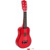 Small Foot 3306 Guitare, Rouge en Bois, Instrument de Musique pour Enfant, médiator Inclus, à partir de 3 Ans