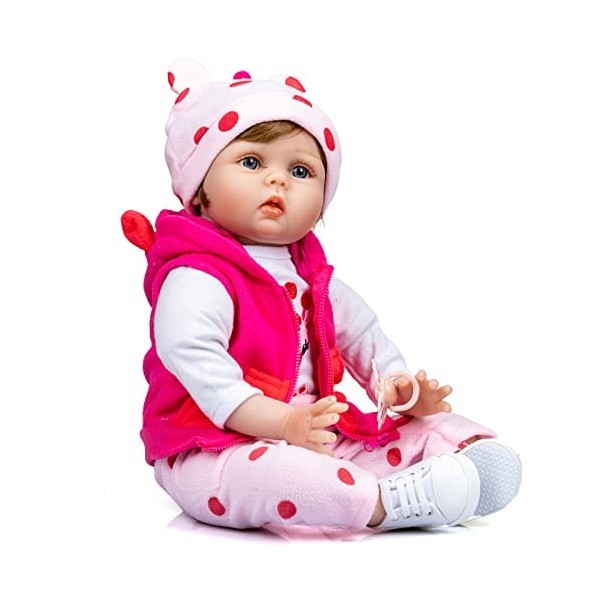 Nouveau 22 Pouces Corps Doux Reborn bébé poupée avec des vêtements Mignons poupée de Mode Playmate Jouets pour Enfants Faire 