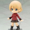 La poupée modèle Nishizumi Miho version Q, un personnage de lanimation télévisée "Girls and Tanks", mesure 3,9 pouces de hau