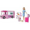 Barbie Combo Camping Car de avec Une poupée Voyage, Jouet Cadeau pour Enfant