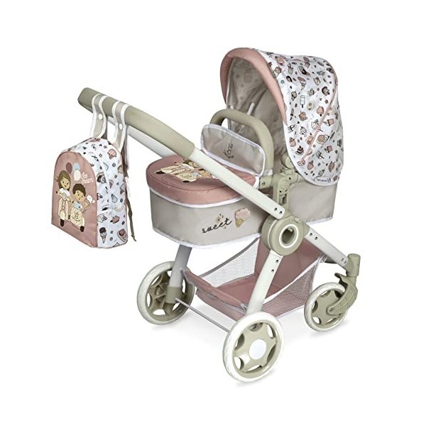 DeCuevas Sweet 3 in 1 Foldable Doll Trolley 80548