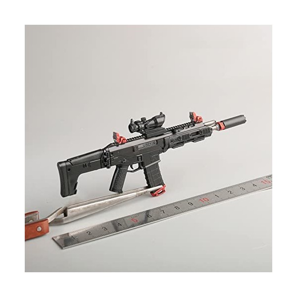 Dragonfy Accessoires de poupée à léchelle 1/6, Fusil ACR Modèle Miniature en Plastique pour Figurine 12", Non lançable,A