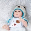 Reborn Baby Dolls, Simulation Baby 57cm Rebirth Doll Jouets pour Enfants en Silicone, 57cm, Nourrir Les poupées 57cm 