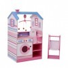 Teamson Kids Maison de poupée Dream Land nurserie Poupon 2 façades Bois Fille TD-11460W