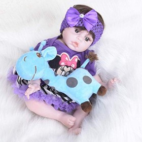 Réaliste Reborn Babies Aides à la mémoire Poupée de Simulation en Plastique Souple poupée Reborn 22 "pour Enfant de 3 Ans et 