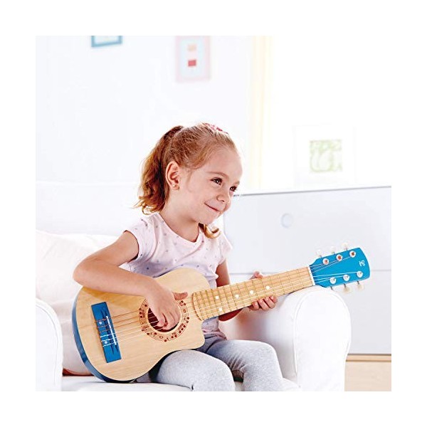 Jouet Enfant Guitare Bleue en Bois