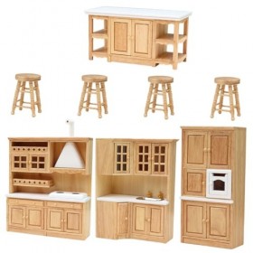 VALICLUD 1 Jeu Mini Meubles De Cuisine Jeu De Simulation dans Mini-Meubles De Cuisine Modèle De Meuble De Cuisine Accessoires