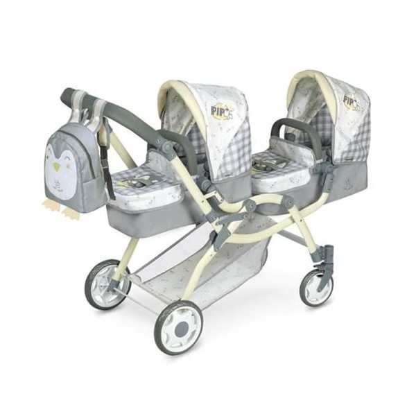 Chariot pour poupées DeCuevas Large Twin Pipo 80347