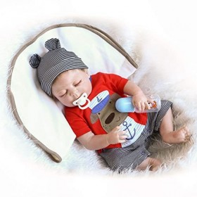 ADERN Poupée bébé avec Accessoires | Poupées pour Filles | Poupées de bébé  renaîtes | Poupée Interactive avec Mains Flexibles