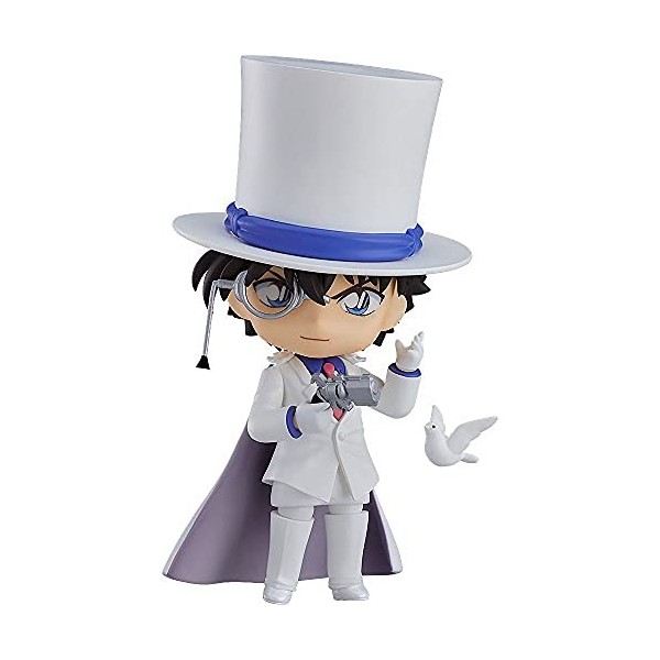 JJRPPFF Poupée modèle Kid The Phantom Thief Version Q, Le Personnage de Detective Conan, vêtu de Blanc, Debout, Mesure 3,9 Po