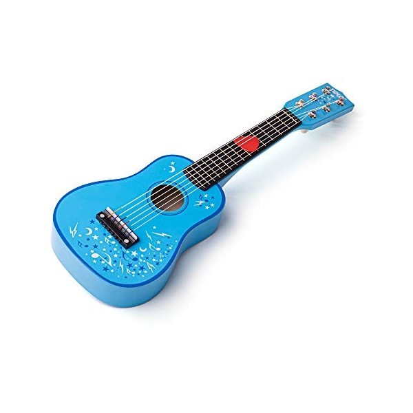 Tidlo Guitare Bleue Étoiles | Jouet pour Enfant | Cadeau Enfant | Joeut Traditionnel | Apprendre en Jouant